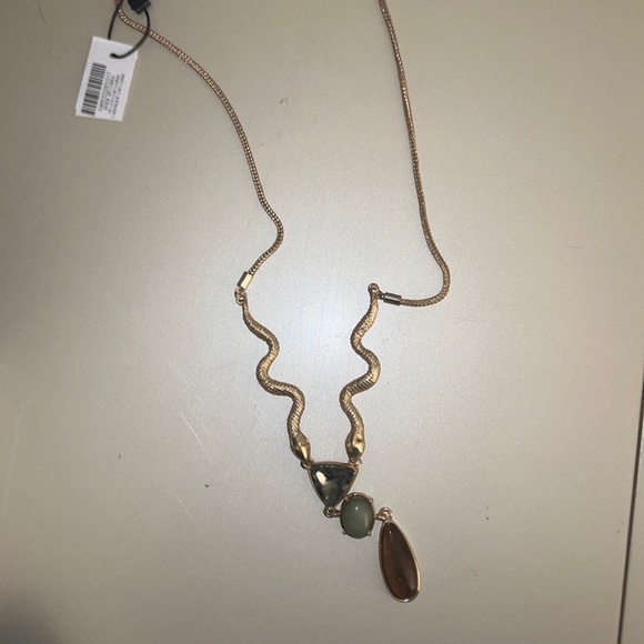 Gold snake forever olive necklace- NWT and receipt - Picture 1 of 4